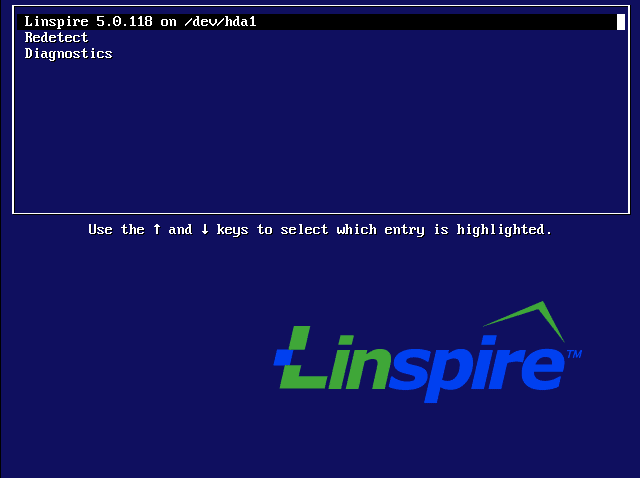 Linspire 5.0 - Bootloader